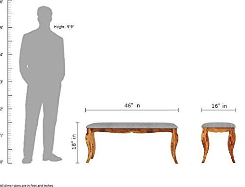 RK Wood Sheesham Wood Dining Table Set 6 Seater - NEEDS REVIEW