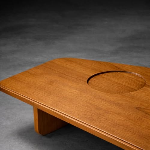 RK Deck Solid Sheesham Wood Coffee Table with Built-in Tray