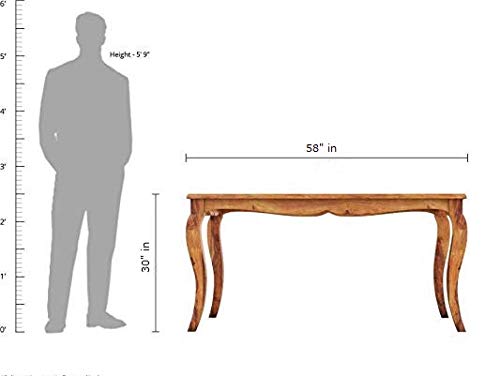 RK Wood Sheesham Wood Dining Table Set 6 Seater - NEEDS REVIEW