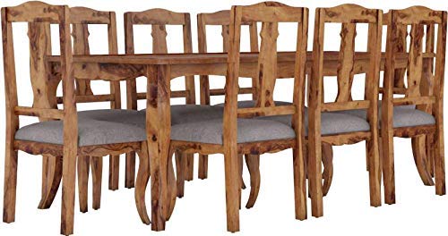 RK Wood Sheesham Wood Dining Table Set - Brown Finish 6 Seater