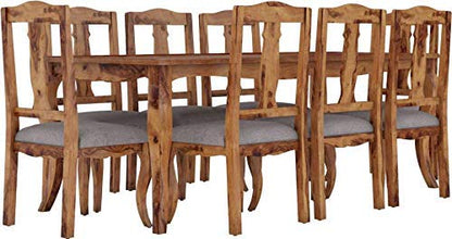 RK Wood Sheesham Wood Dining Table Set - Brown Finish 6 Seater