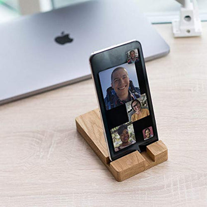 RK Wood Mobile Phone/Tablet Holder for Desk and Table - Wood Mobile