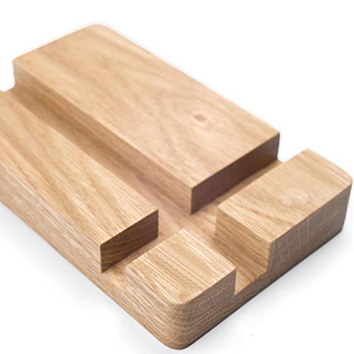 RK Wood Mobile Phone/Tablet Holder for Desk and Table - Wood Mobile