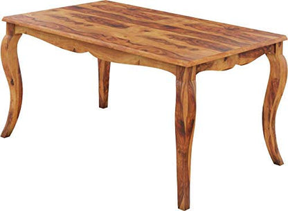 RK Wood Sheesham Wood Dining Table Set 6 Seater - NEEDS REVIEW