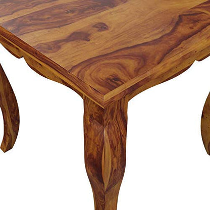 RK Wood Sheesham Wood Dining Table with 2 Chairs - Provincial Teak
