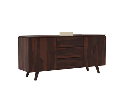 RK Wood Solid Sheesham Wood Sideboard Cabinet Wooden Storage Buffet