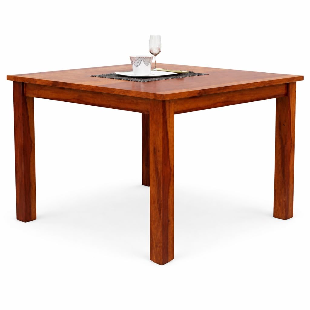 RK WOOD Sheesham Wood Dining Table with 4 Chair | 4 Seater Brown