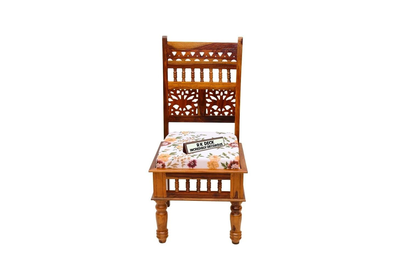 RK WOOD Solid Sheesham Wood 4 Seater Dining Table Set for Home | Honey