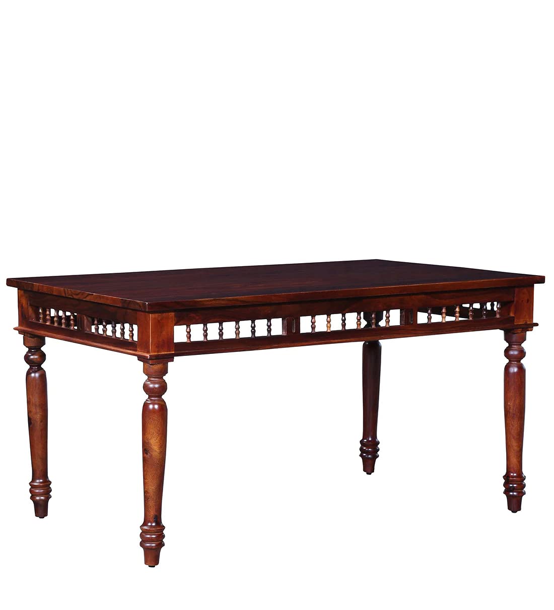 RK WOOD Solid Wood 6 Seater Dining Table Set with 4 Chairs & 1 Bench |