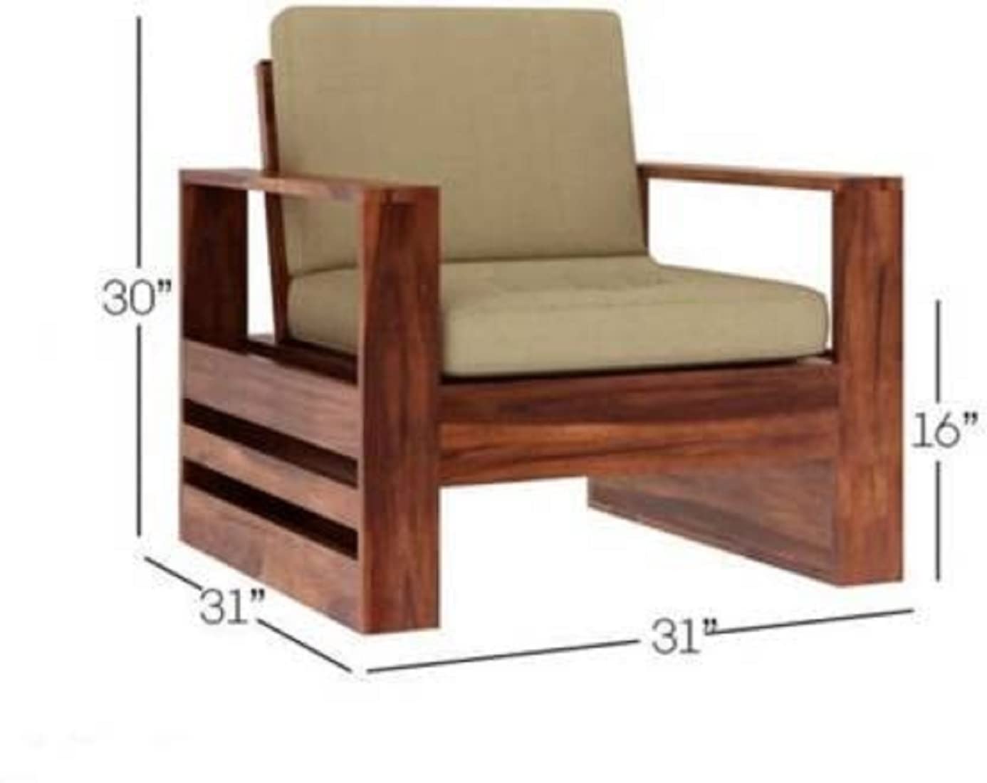 RK DECK Solid Sheesham wood Stylish and comfortable sofa set for home