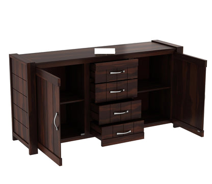 RK Wood Solid Sheesham Wood Sideboard Cabinet Wooden Storage Buffet
