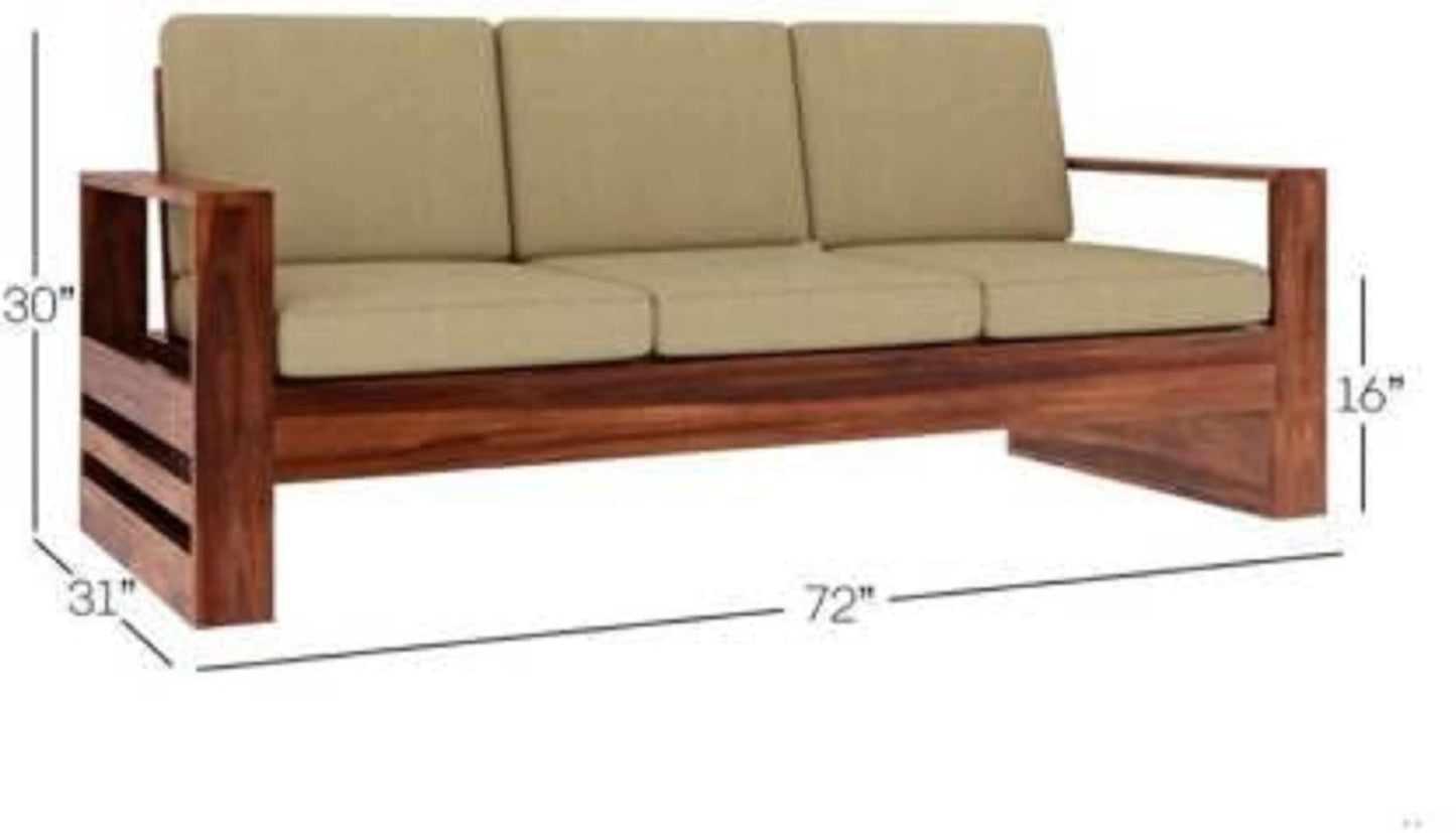 RK DECK Solid Sheesham wood Stylish and comfortable sofa set for home