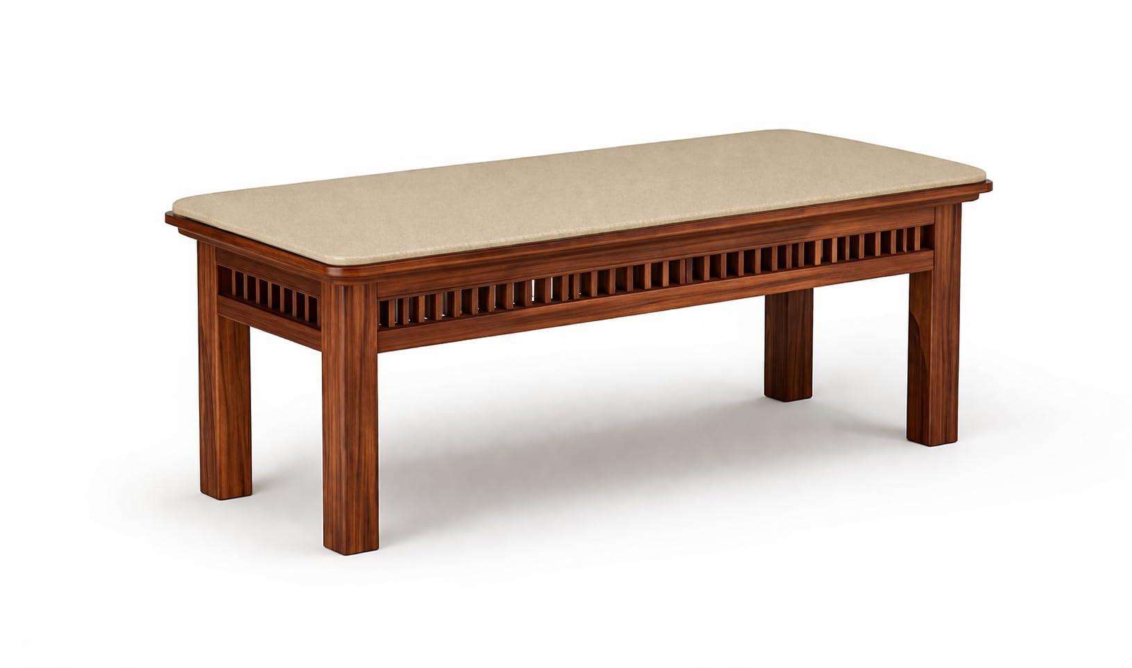 RK Wood Solid Sheesham Wood 6-Seater Dining Table Set with Bench &