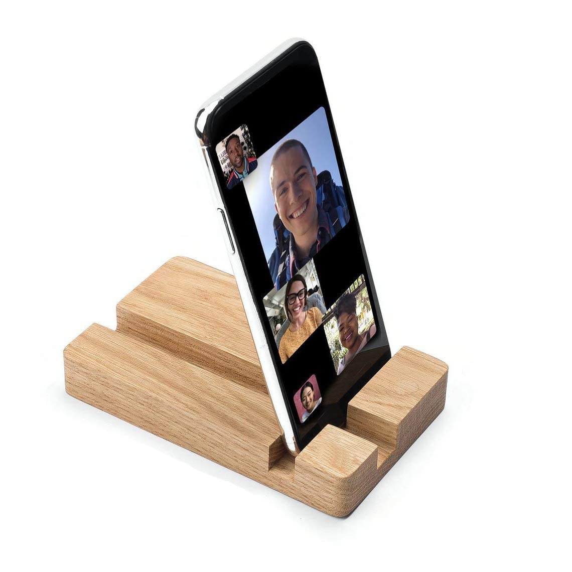 RK Wood Mobile Phone/Tablet Holder for Desk and Table - Wood Mobile