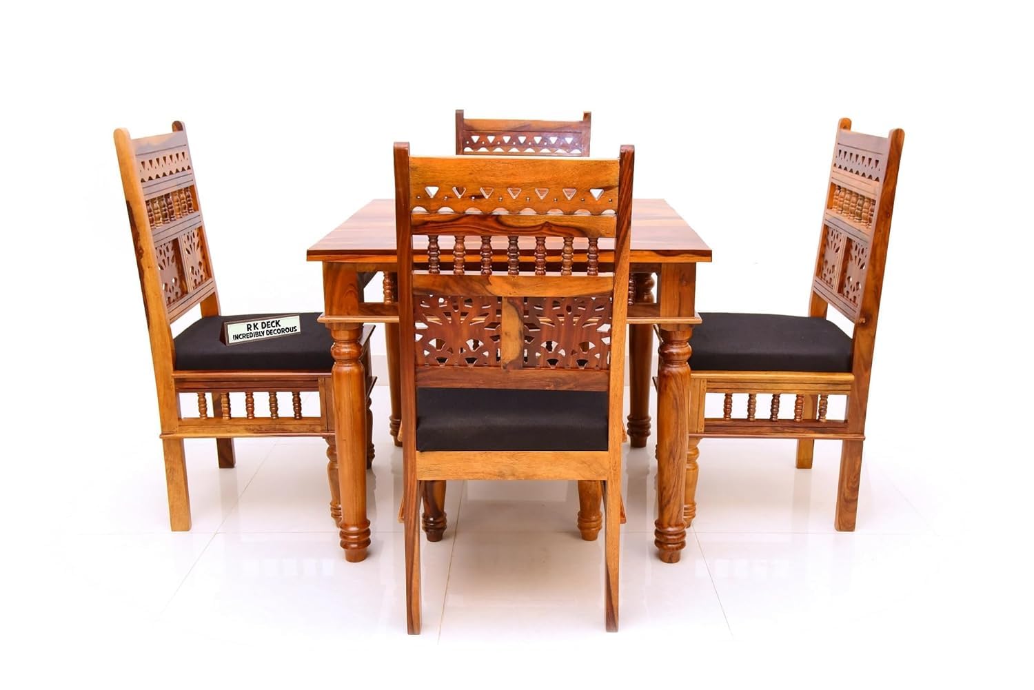 RK Wood Solid Sheesam Wood 4 Seater Dining Table Set | Dinning Table