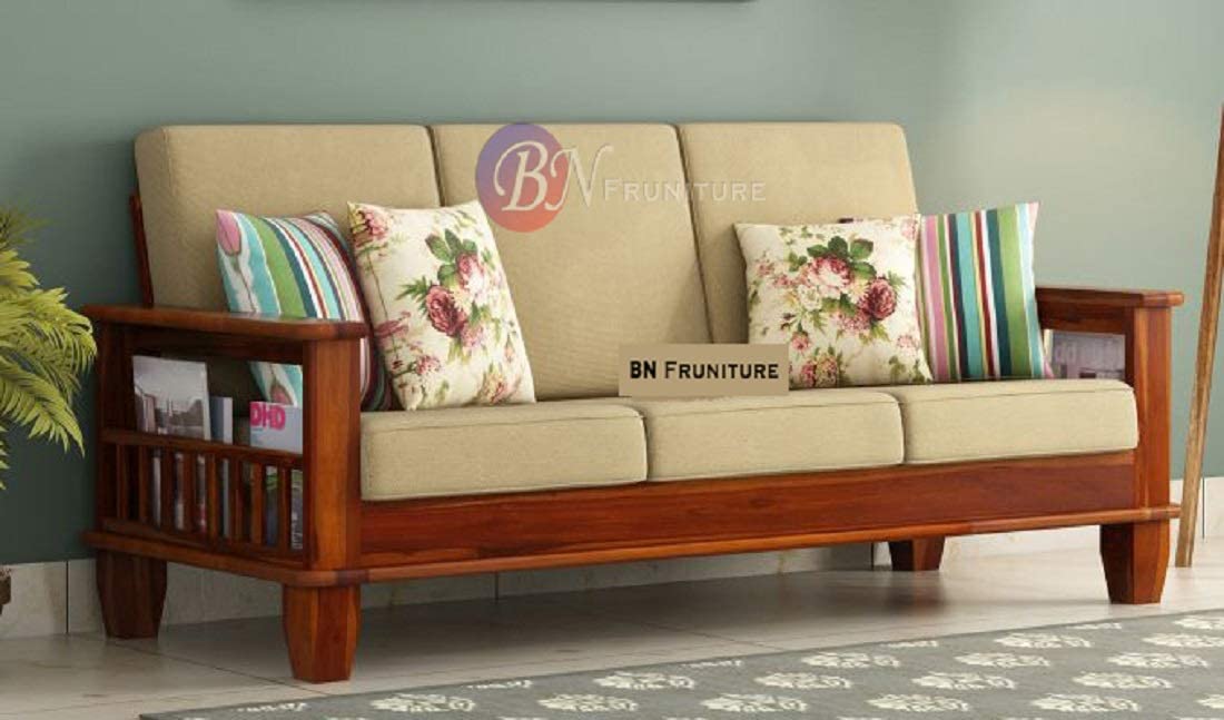 RK DECK Solid Sheesham wood Stylish and comfortable sofa set for home