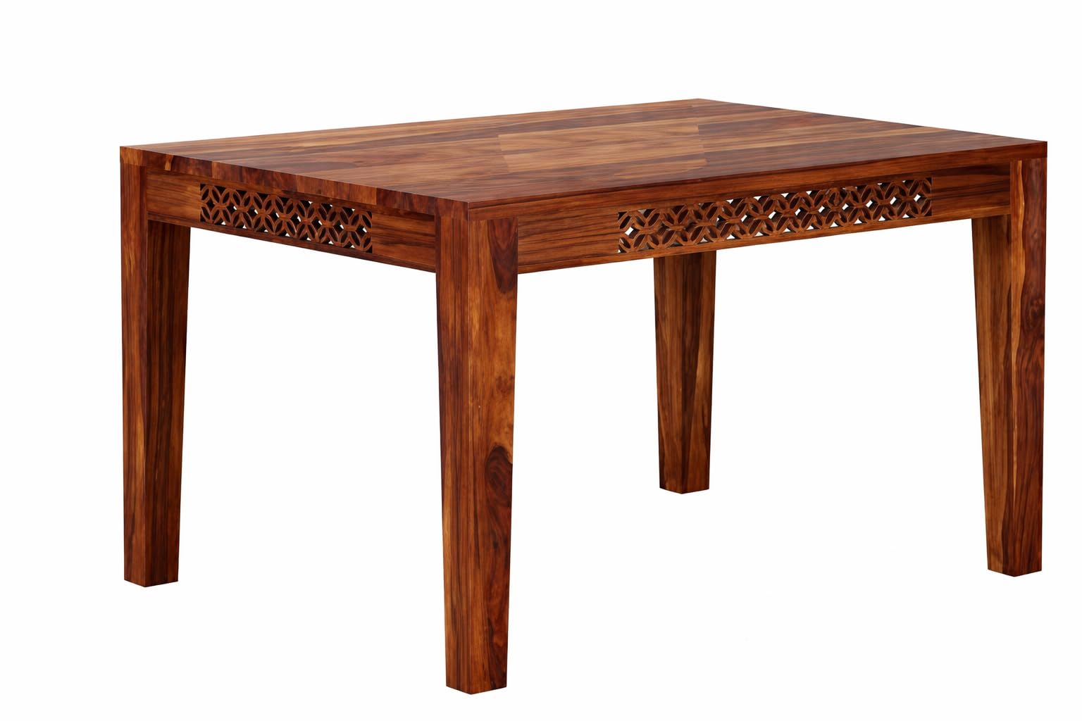 RK WOOD Solid Sheesham Dining Table Set 4 Seater Wooden Furniture with