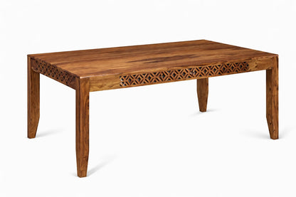 RK Wood Solid Sheesham Wood 6 Seater Dining Table Set with Cushioned