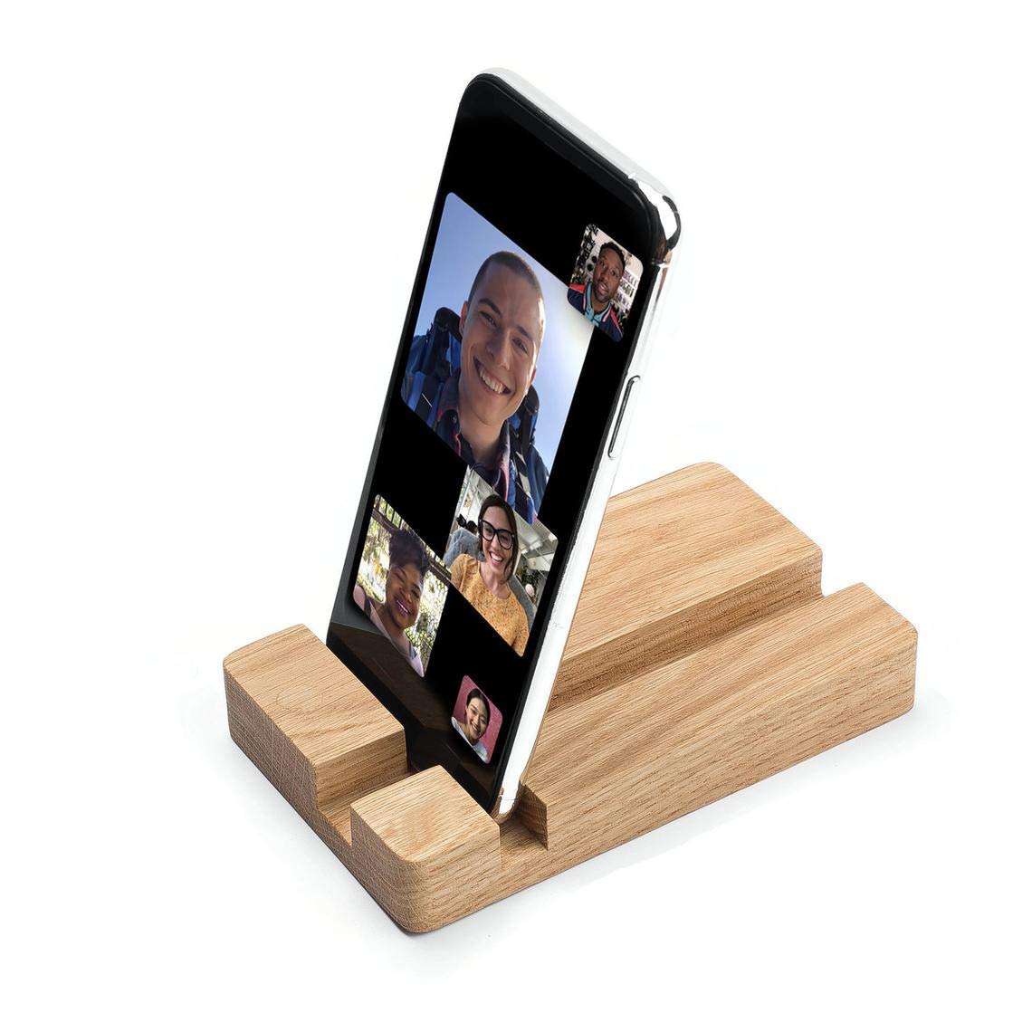 RK Wood Mobile Phone/Tablet Holder for Desk and Table - Wood Mobile