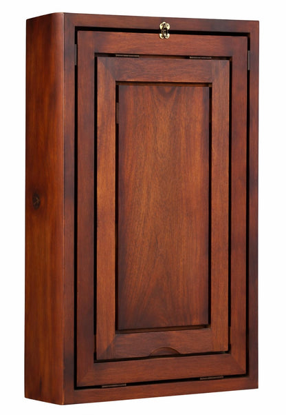 RK WOOD Folding Wall Mounted Study Table Wooden Desk with Storage