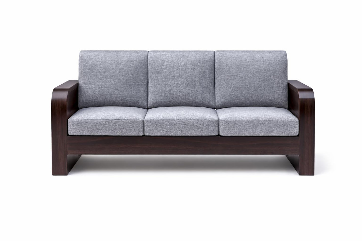 RK DECK Sheesham Wood 5 Seater Sofa Set (3+1+1) with Cushions &