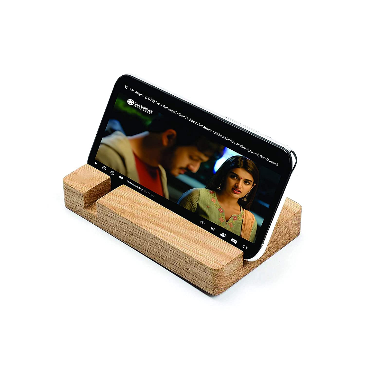 RK Wood Mobile Phone/Tablet Holder for Desk and Table - Wood Mobile