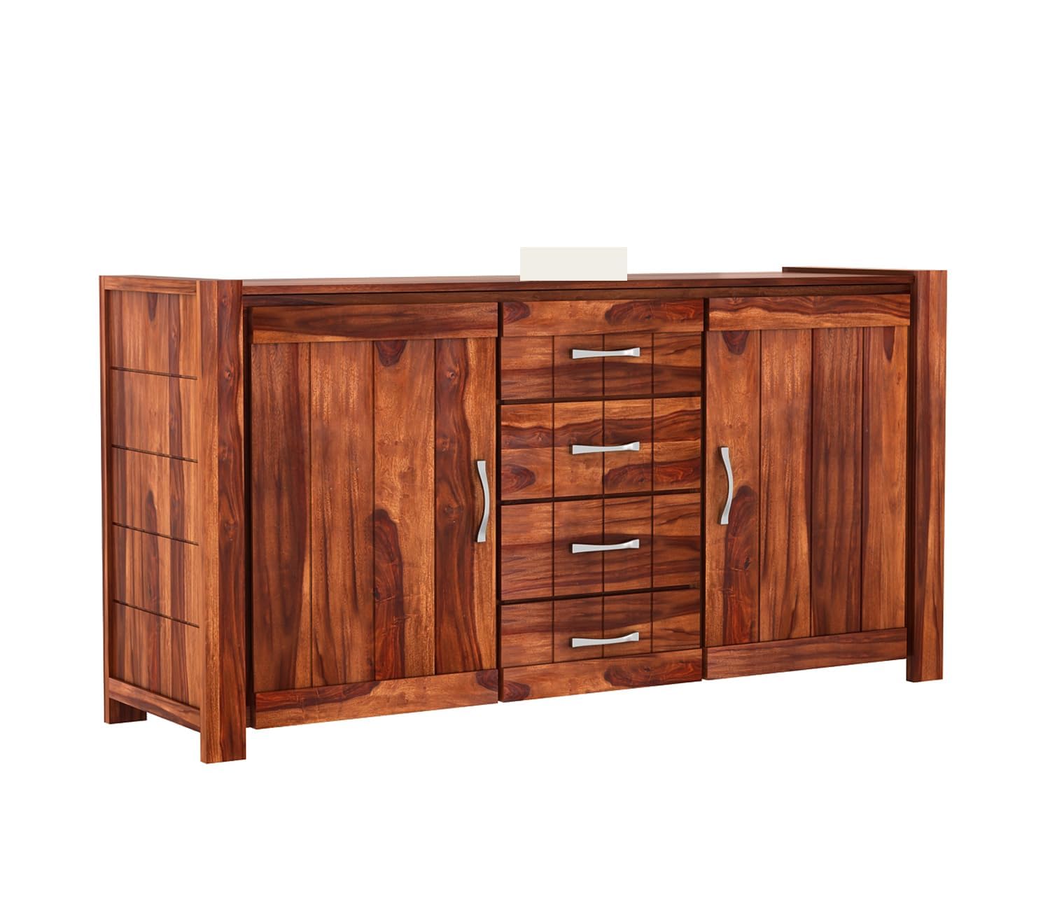 RK Wood Solid Sheesham Wood Sideboard Cabinet Wooden Storage Buffet