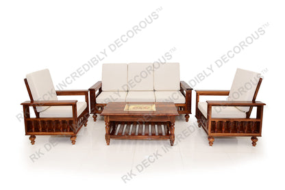 RK DECK Solid Sheesham wood Stylish and comfortable sofa set for home