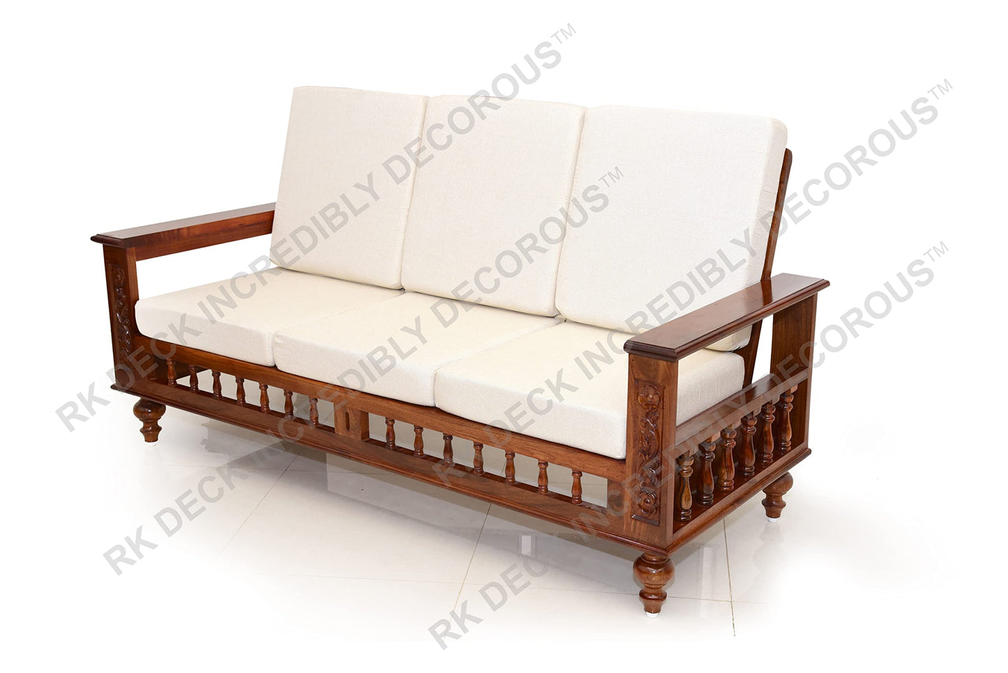 RK DECK Solid Sheesham wood Stylish and comfortable sofa set for home