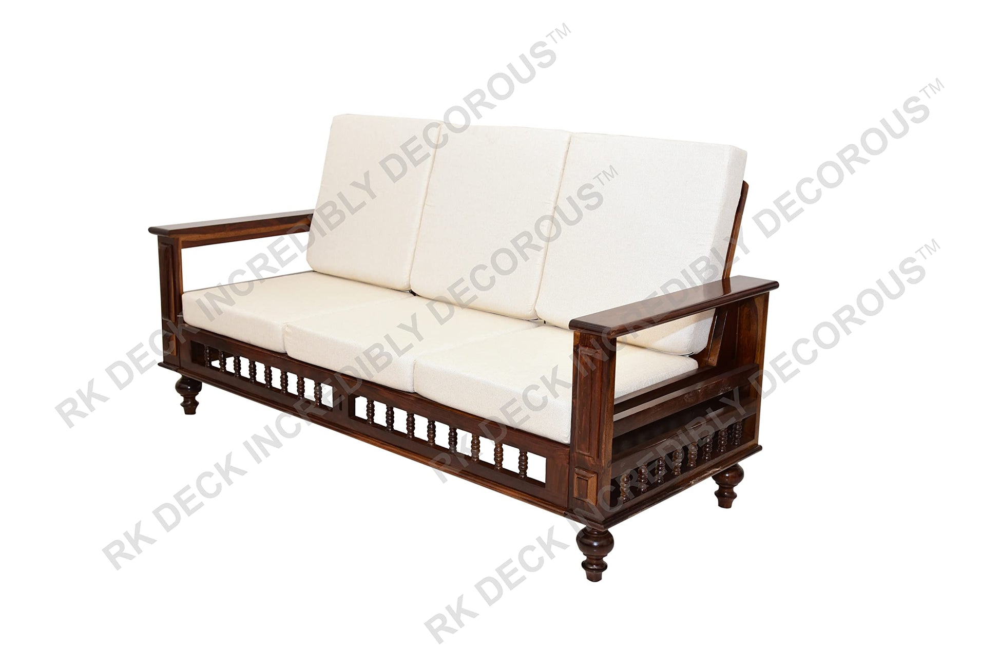RK DECK Solid Sheesham wood Stylish and comfortable sofa set for home