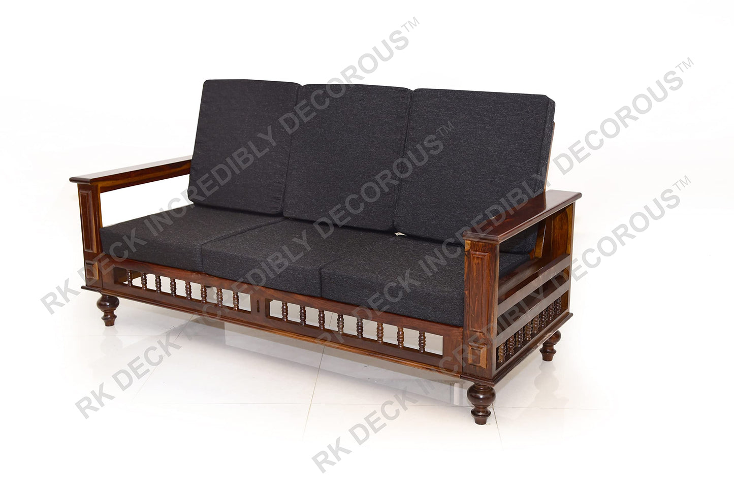 RK DECK Solid Sheesham wood Stylish and comfortable sofa set for home