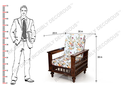 RK DECK Solid Sheesham wood Stylish and comfortable sofa set for home