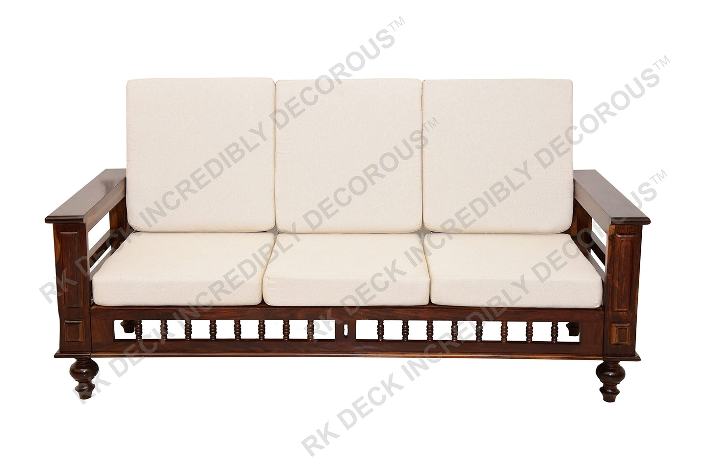 RK DECK Solid Sheesham wood Stylish and comfortable sofa set for home