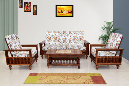 RK DECK Solid Sheesham wood Stylish and comfortable sofa set for home