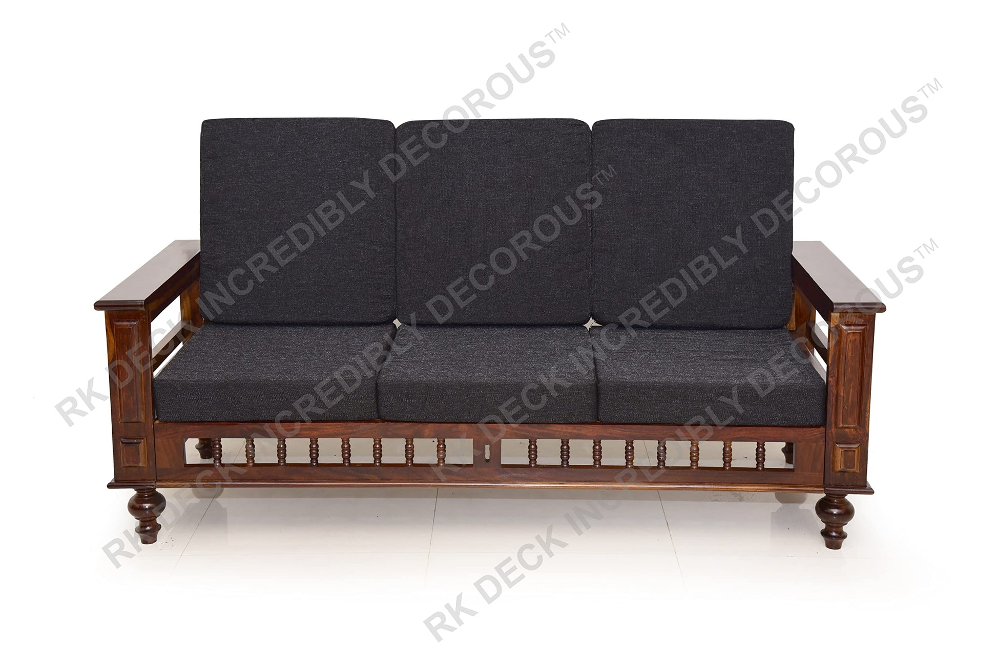 RK DECK Solid Sheesham wood Stylish and comfortable sofa set for home