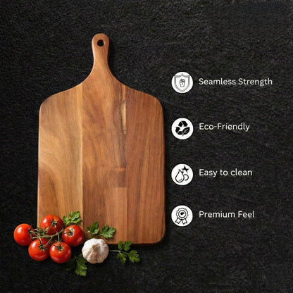 RK WOOD Anti-Bacterial Solid Neem Wood Chopping Board | Natural &