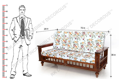 RK DECK Solid Sheesham wood Stylish and comfortable sofa set for home