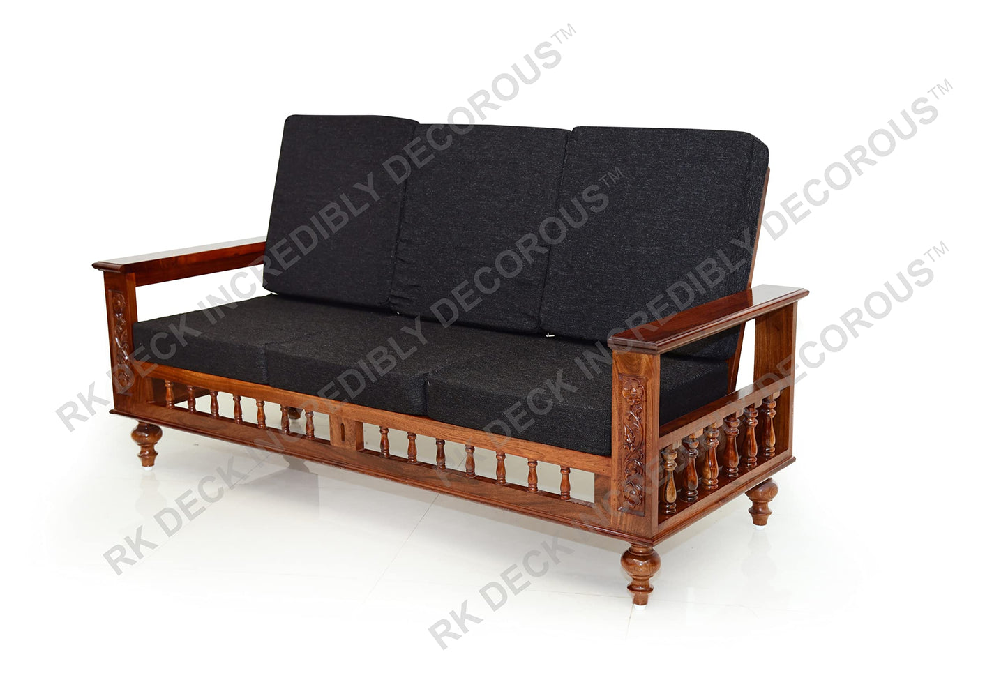 RK DECK Solid Sheesham wood Stylish and comfortable sofa set for home