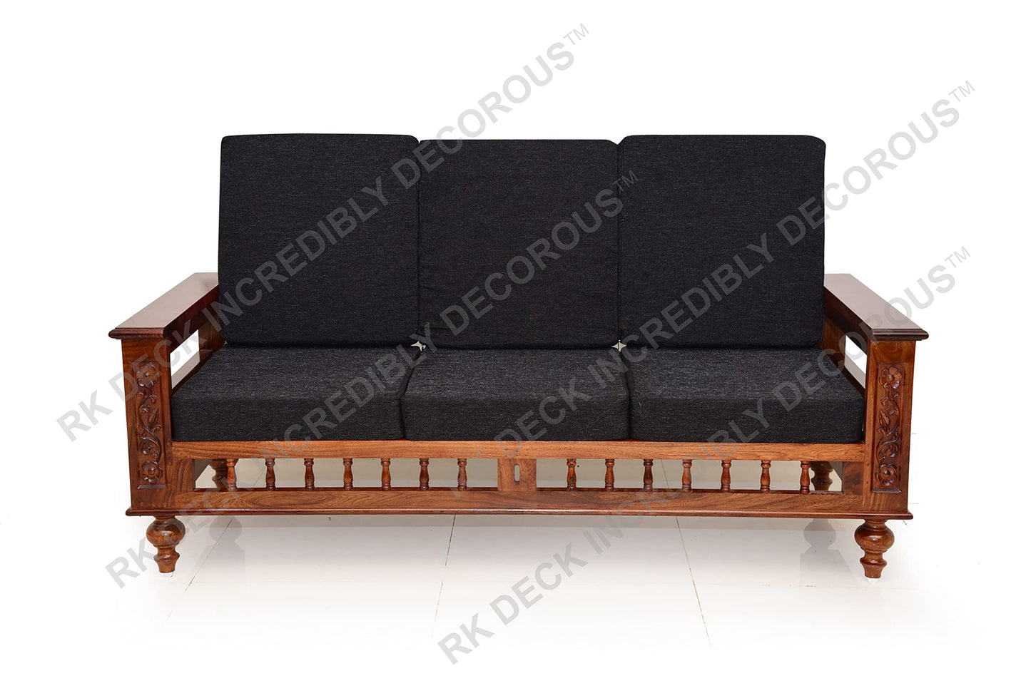 RK DECK Solid Sheesham wood Stylish and comfortable sofa set for home