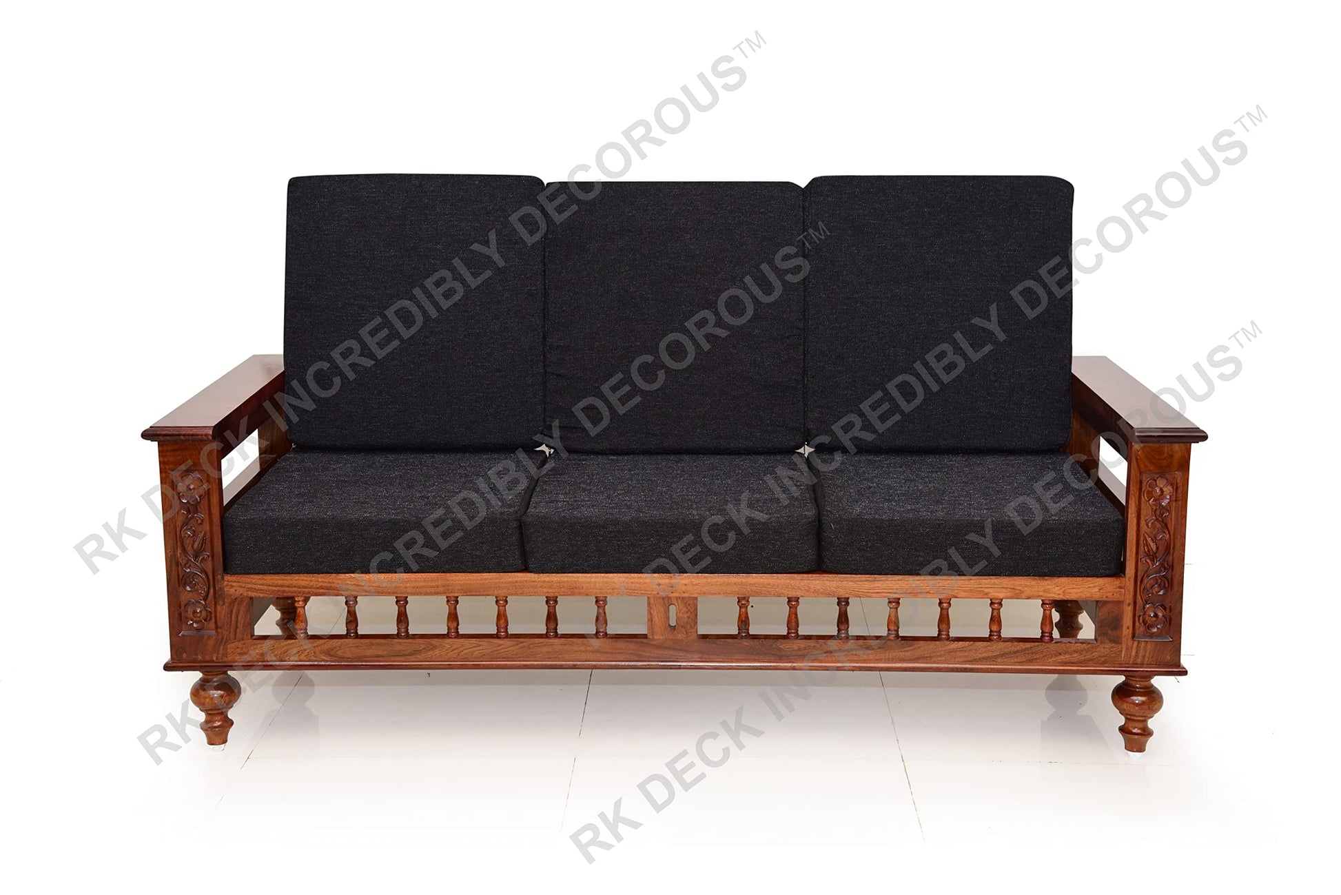 RK DECK Solid Sheesham wood Stylish and comfortable sofa set for home