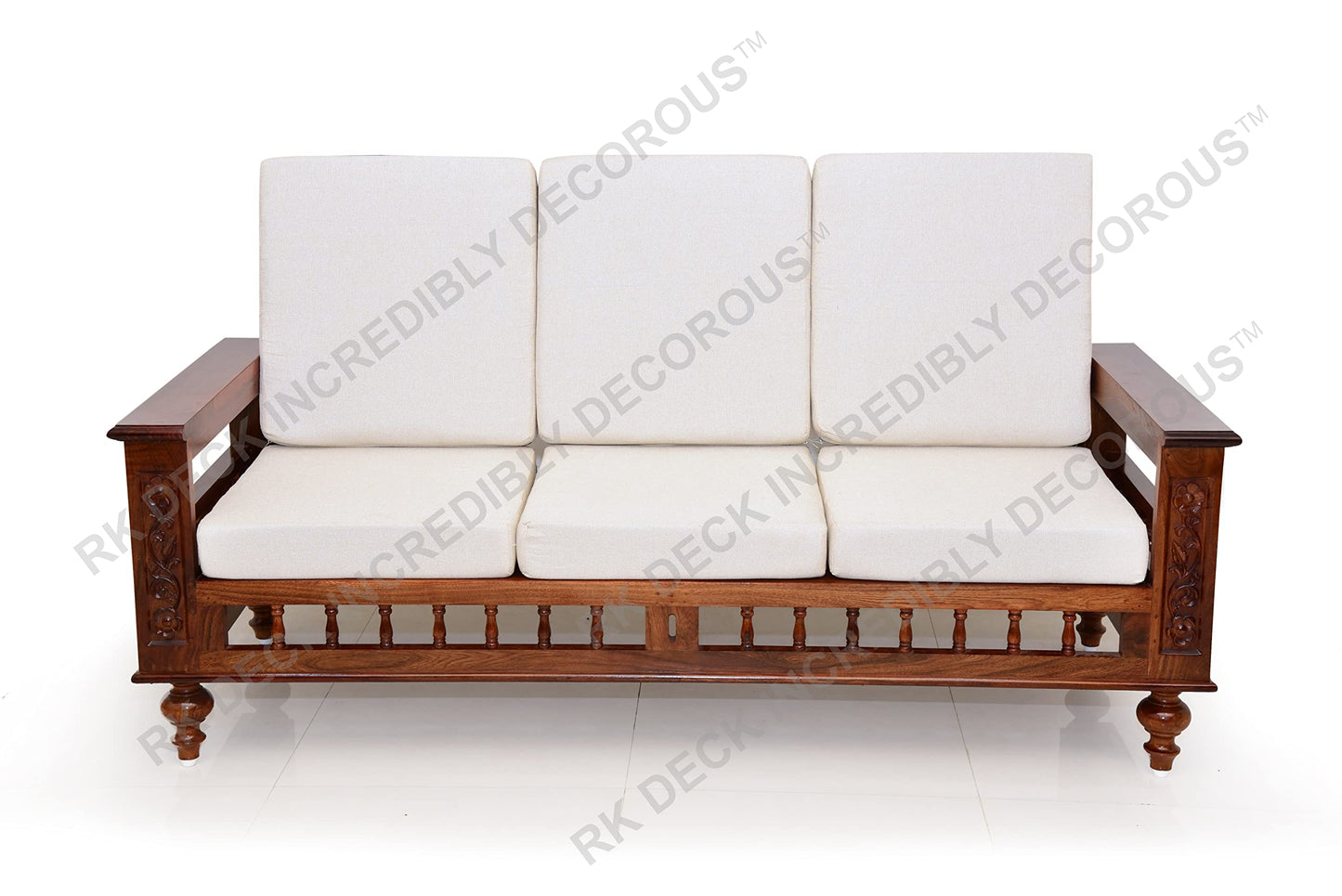RK DECK Solid Sheesham wood Stylish and comfortable sofa set for home