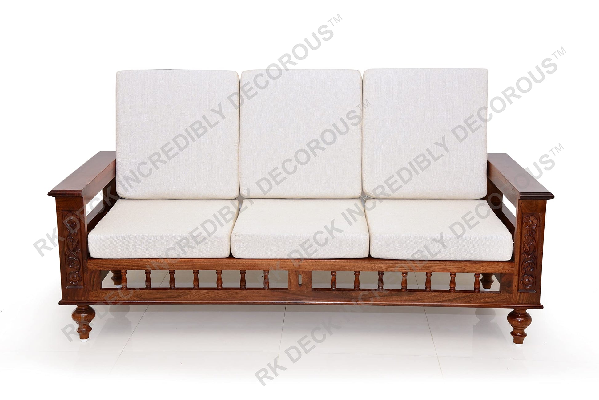 RK DECK Solid Sheesham wood Stylish and comfortable sofa set for home