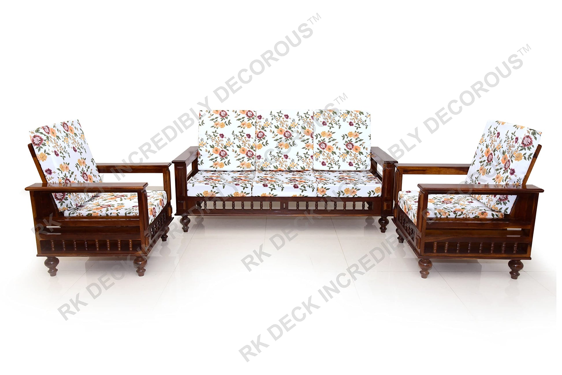 RK DECK Solid Sheesham wood Stylish and comfortable sofa set for home