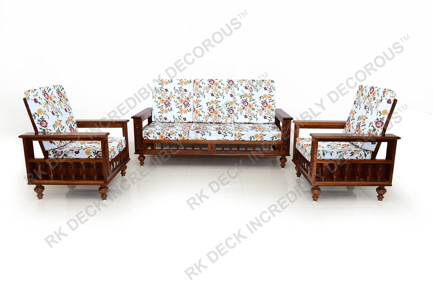 RK DECK Solid Sheesham wood Stylish and comfortable sofa set for home